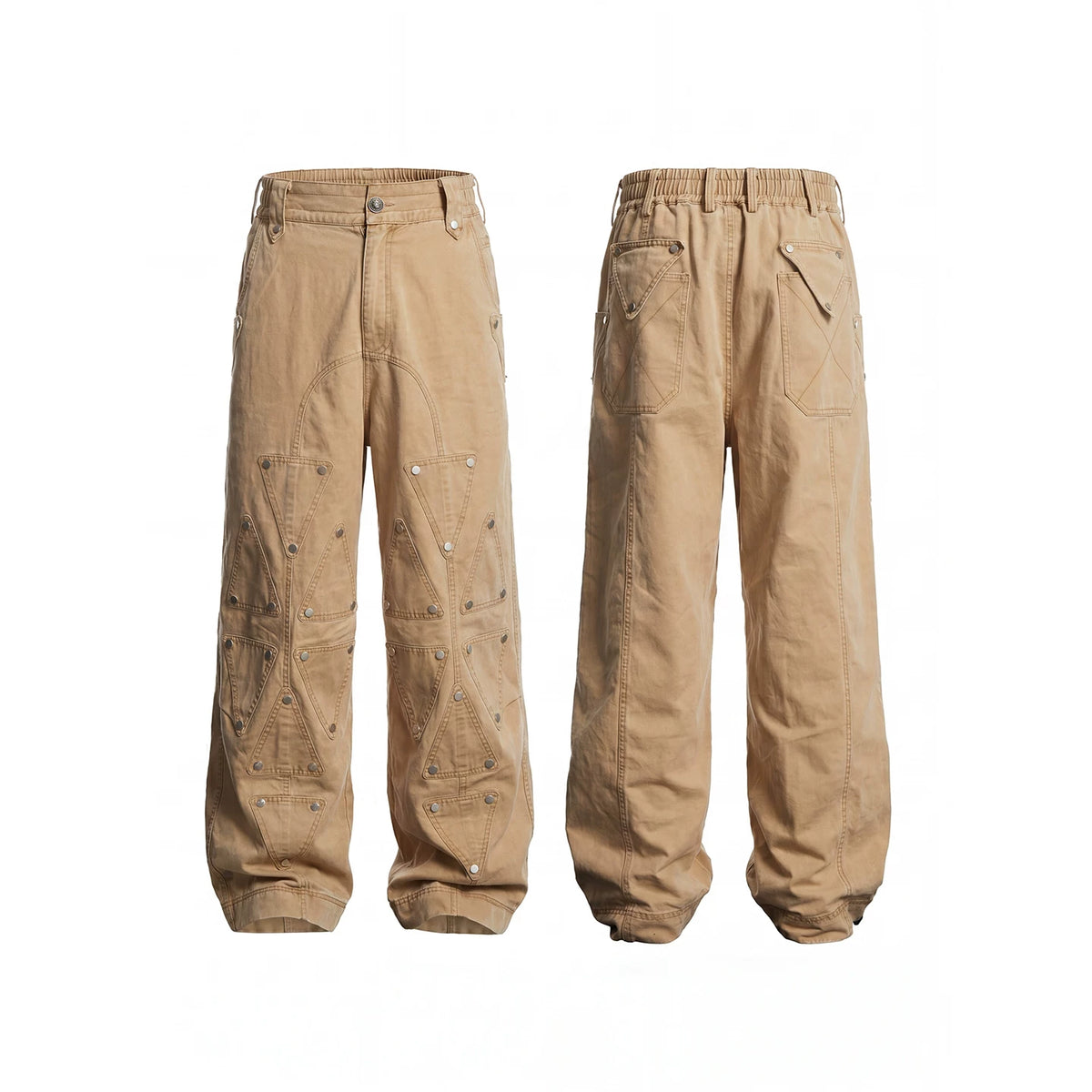 DND4DES American street heavy industry deconstruction design sense casual pants washed and worn loose work pants long pants