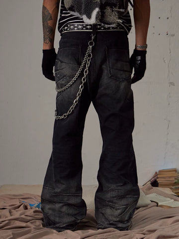 DND4DES vintage jeans high waisted straight leg slightly flared American style teenage straight leg jeans