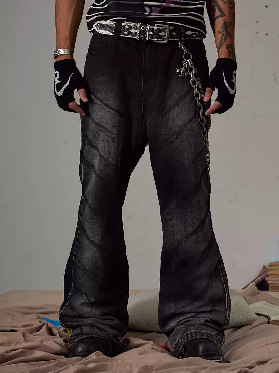 DND4DES vintage jeans high waisted straight leg slightly flared American style teenage straight leg jeans