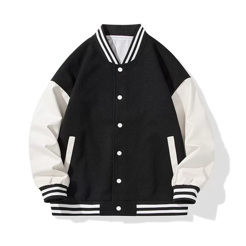 NASA联名美式麂皮绒棒球服男vintage春秋大码飞行员外套情侣夹克 (21)
