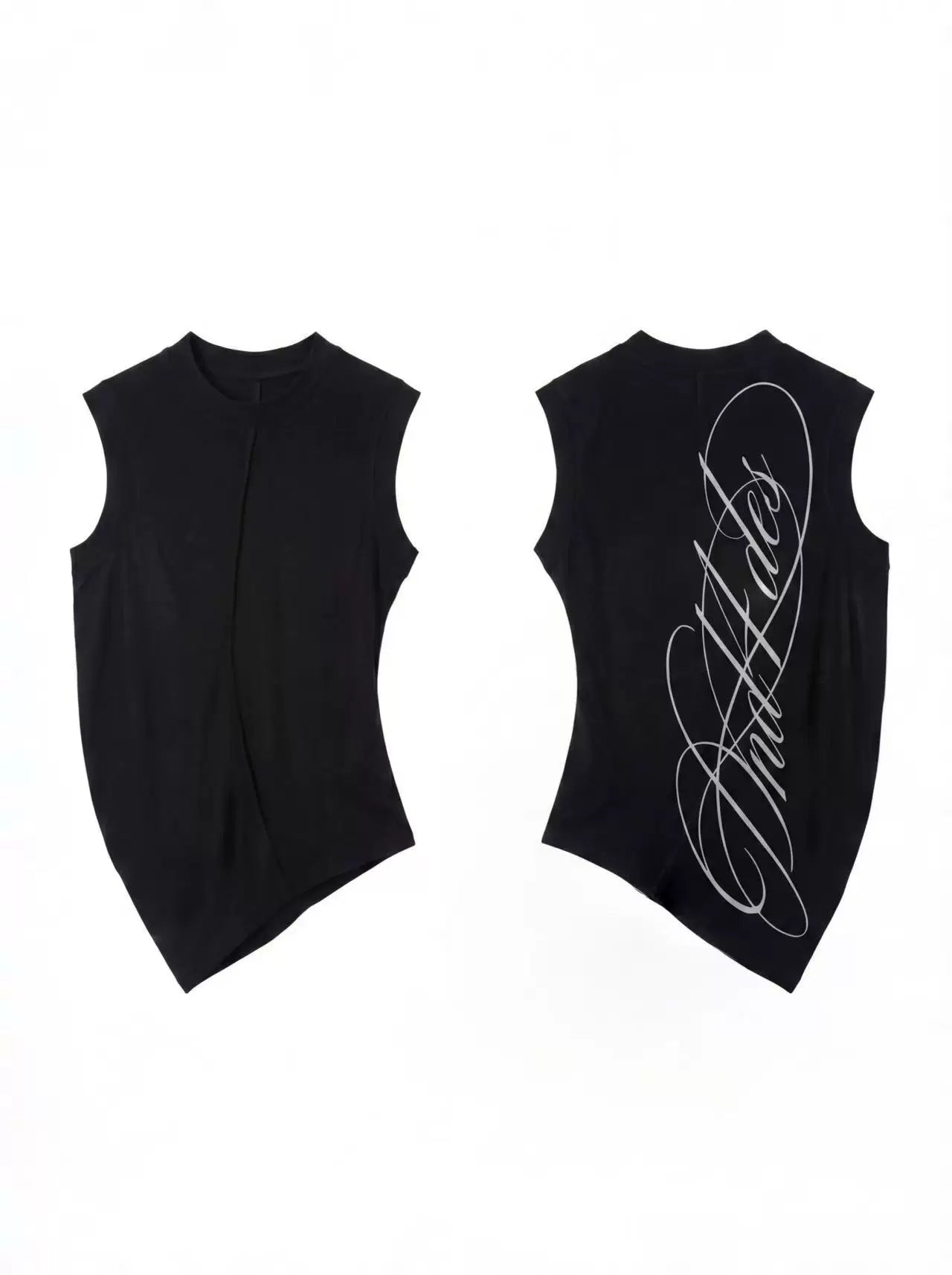 DND4DES American street style sleeveless vest with elastic slim fit printed American base top