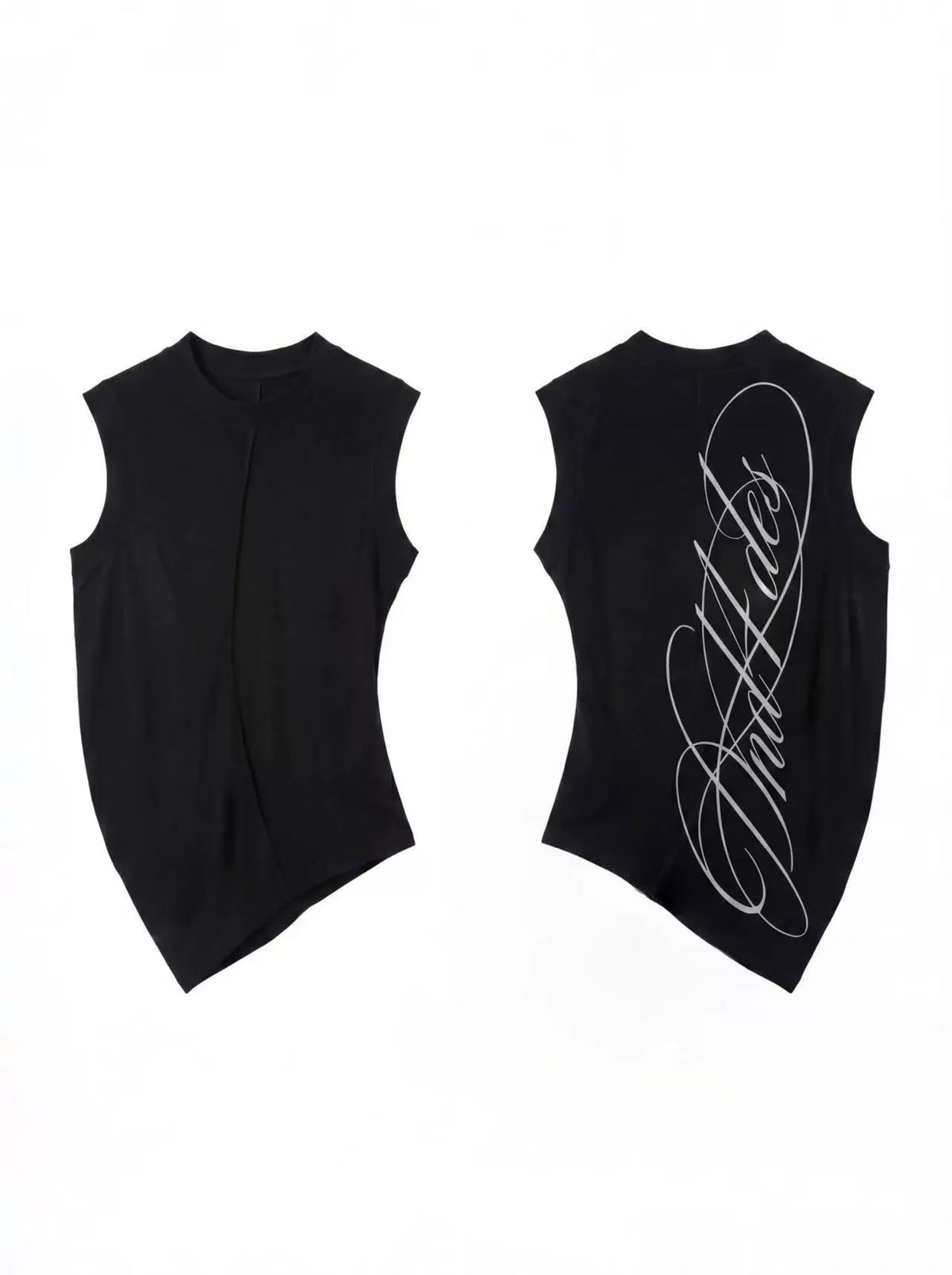 DND4DES American street style sleeveless vest with elastic slim fit printed American base top