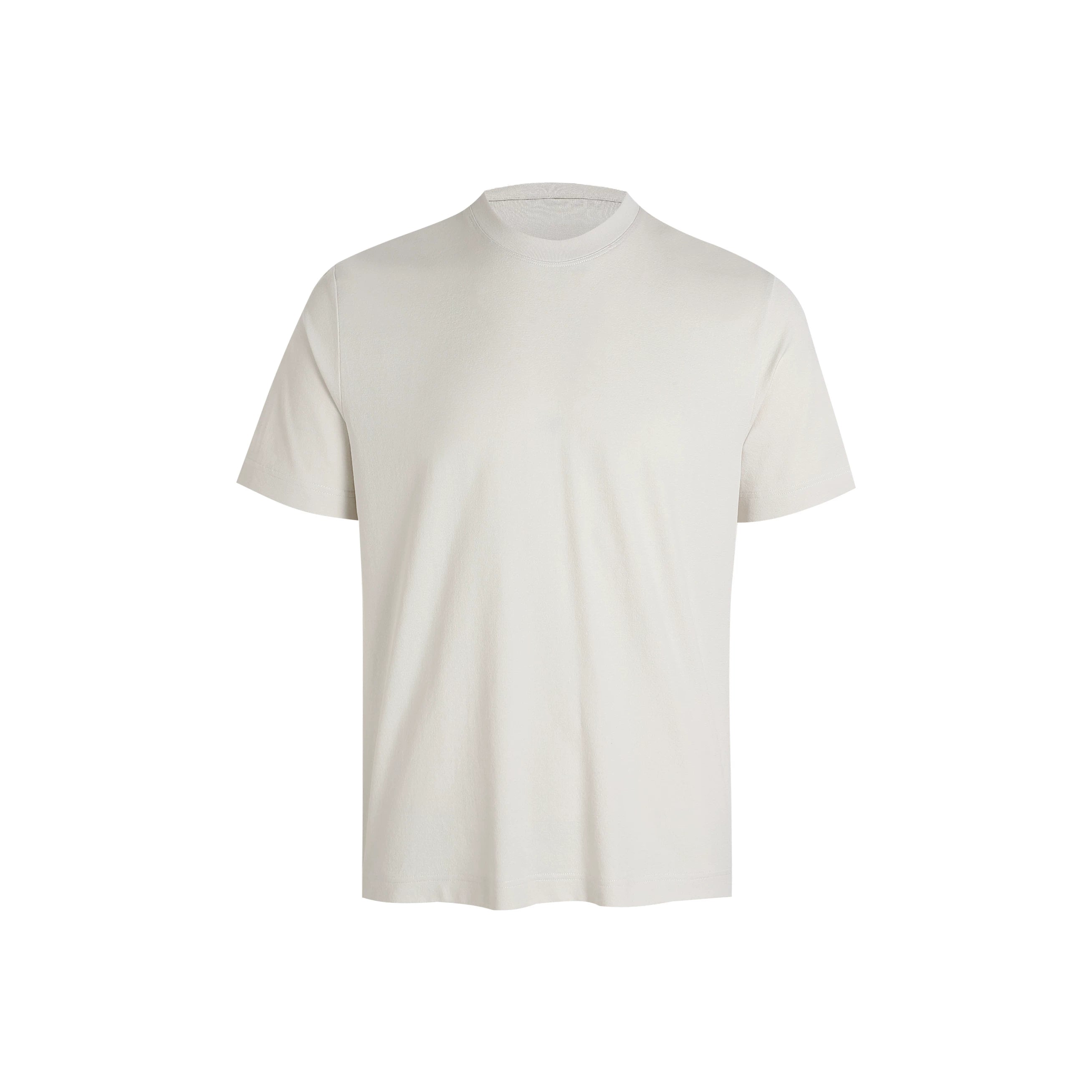 HermitCreate Basic Short Sleeve Light Luxury Old Money Cleanfit Special Texture Solona Fabric Coolness