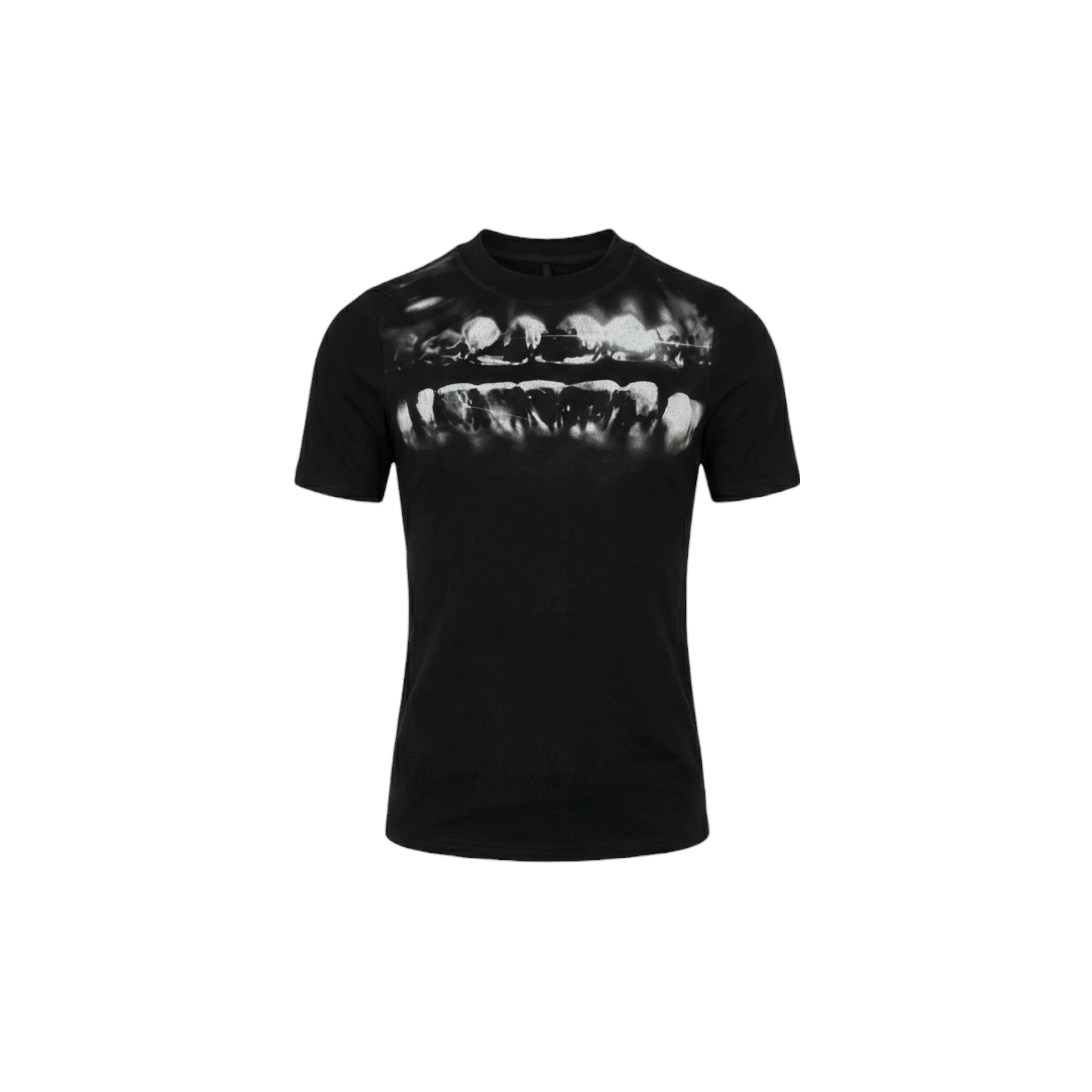 DND4DES dental drill opium dark tight print elastic slim fit wool blend inner bottom short sleeved T-shirt