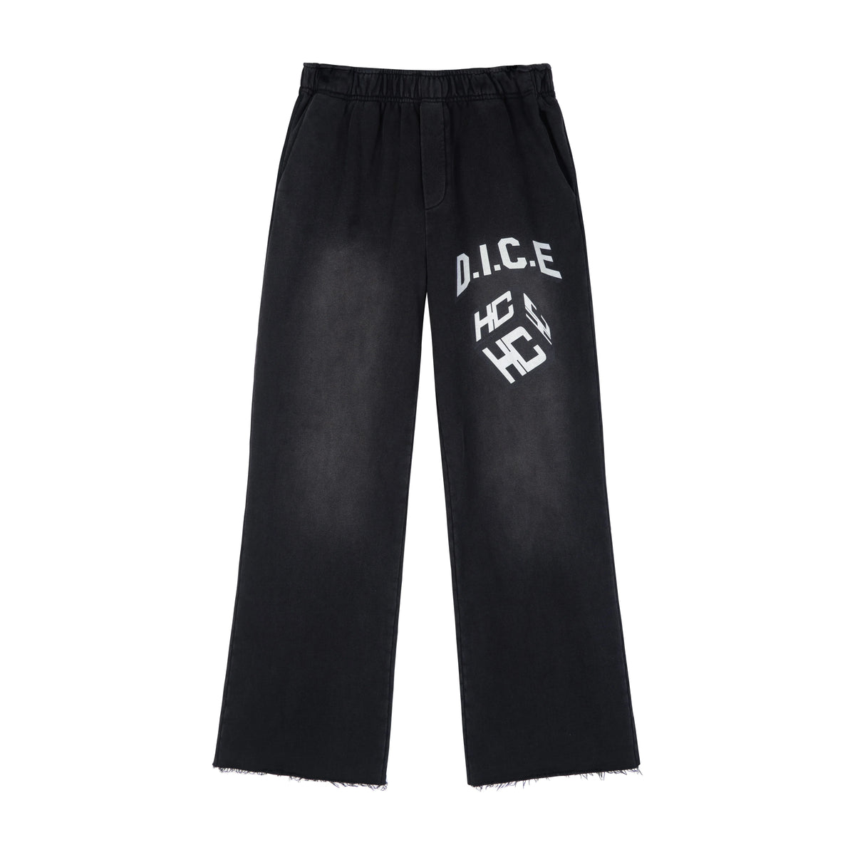 HC/HermitCreate Dice Pants Double Color Washed for Wear and Tear, Athletic Cotton Casual Loose Pants