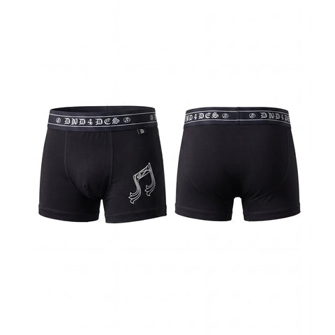 DND4DES Honeysuckle Pattern Note Printed Modal Quick Drying Breathable Antibacterial Ice Feel Flat Corner Underwear for Men and Women