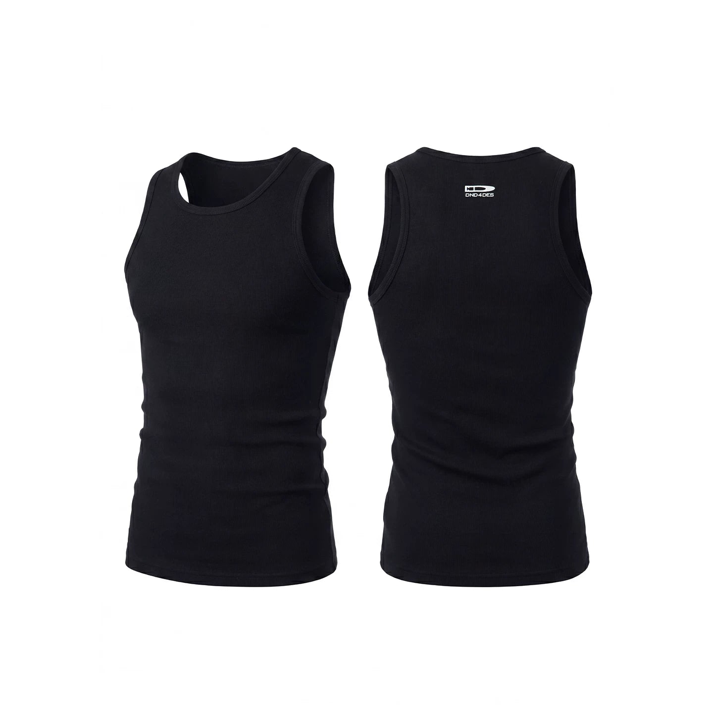 DND4DES basic American casual daily base bullet logo printed elastic slim thread vest
