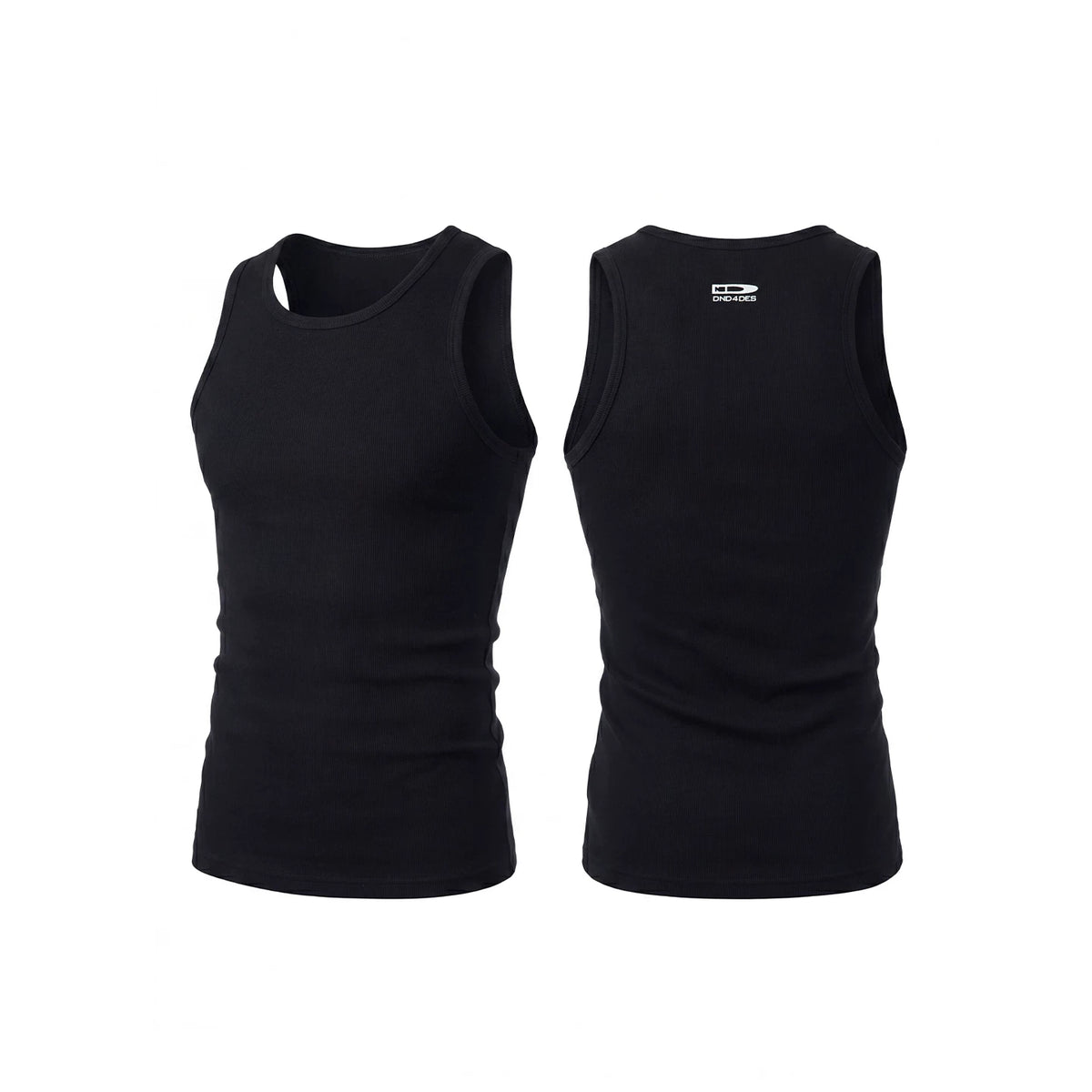 DND4DES basic American casual daily base bullet logo printed elastic slim thread vest