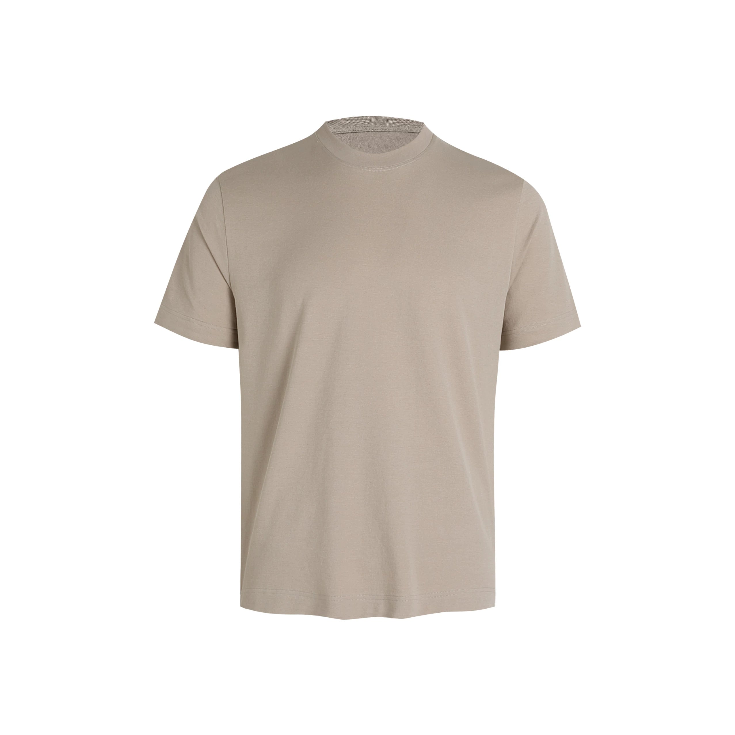 HermitCreate Basic Short Sleeve Light Luxury Old Money Cleanfit Special Texture Solona Fabric Coolness