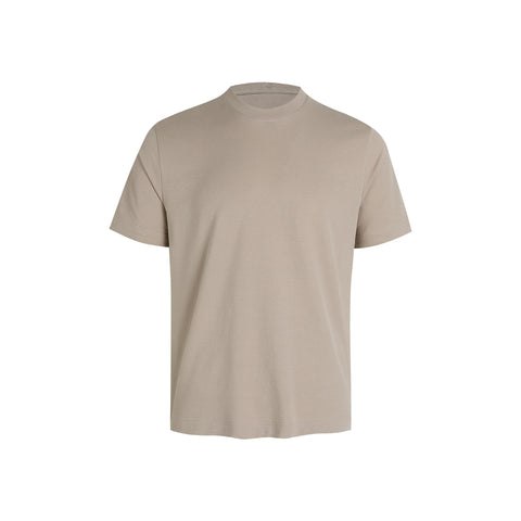 HermitCreate Basic Short Sleeve Light Luxury Old Money Cleanfit Special Texture Solona Fabric Coolness