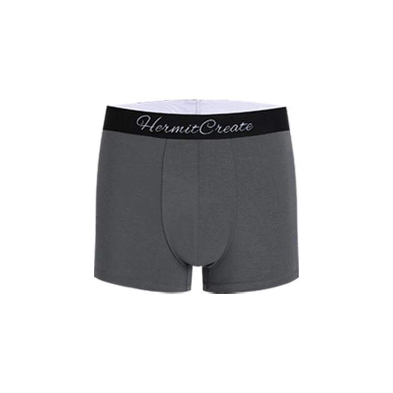 HermitCeate Modal Underwear High Elasticity, Breathable, Fast Drying, Sensorless Ice Silk Men's Four Corners Underwear