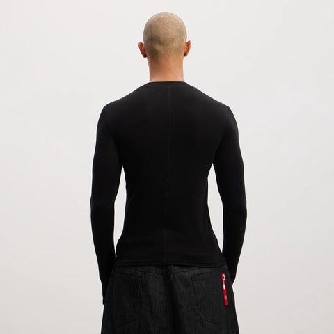DND4DES dental drill, opium print, elastic slim fit wool blend, bottom layer, long sleeved T-shirt, ninja cuffs