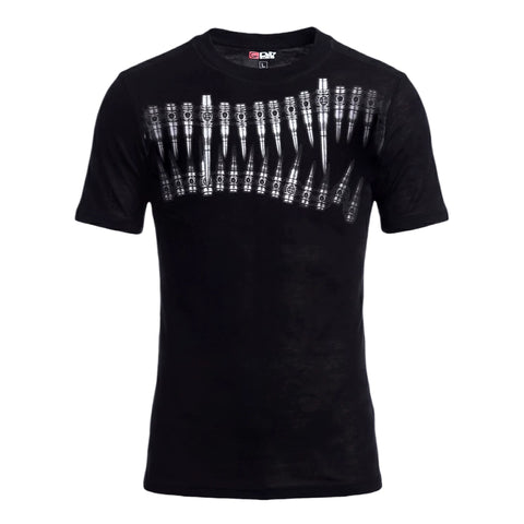 DND4DES American High Street Bullet Printed T-shirt Elastic Tight Gothic Dark Wind Wool Blended Short Sleeve