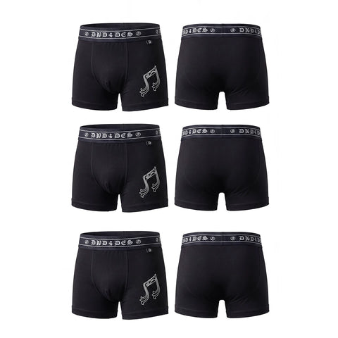 DND4DES Honeysuckle Pattern Note Printed Modal Quick Drying Breathable Antibacterial Ice Feel Flat Corner Underwear for Men and Women
