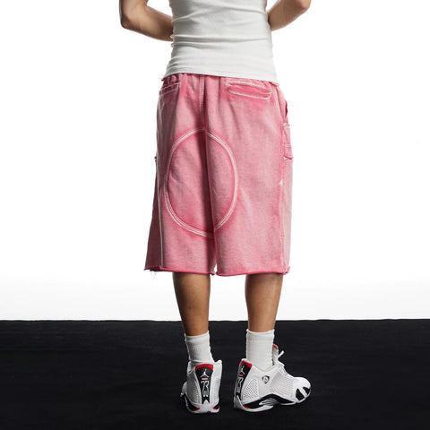 DND4DES American street casual deconstruction washed heavy-duty distressed cropped pants made of pure cotton shorts and loose sweatpants