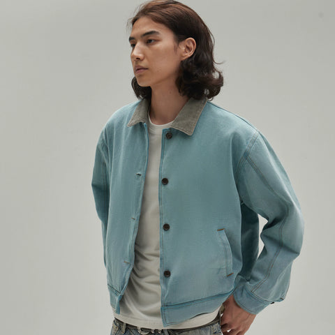 HermitCreate Original Genuine Washed Jacket Stir Salted Used Short Width Boxy Version Cleanfit