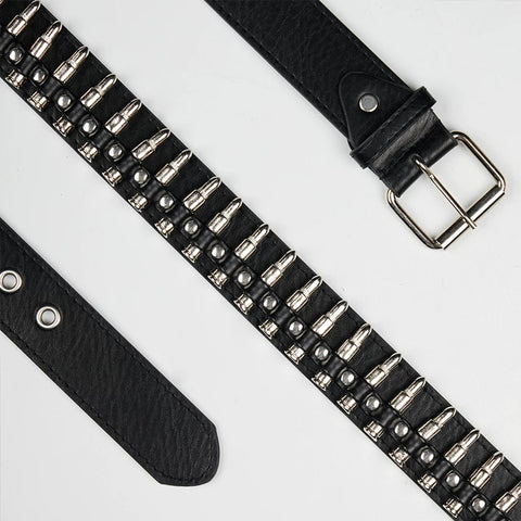 DND4DES Zuo Yuanjie's same niche punk Gothic dark metal bullet jeans trend belt belt