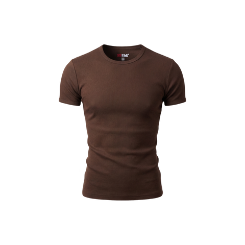 DND4DES American Street Hip Hop Rap Elastic Basic Tight Fit Thread T-shirt Short Sleeve Base