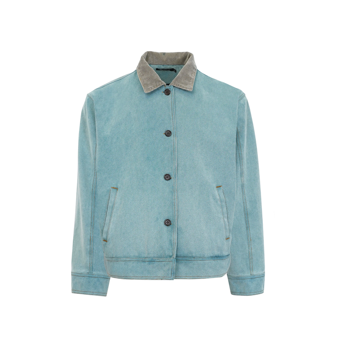 HermitCreate Original Genuine Washed Jacket Stir Salted Used Short Width Boxy Version Cleanfit