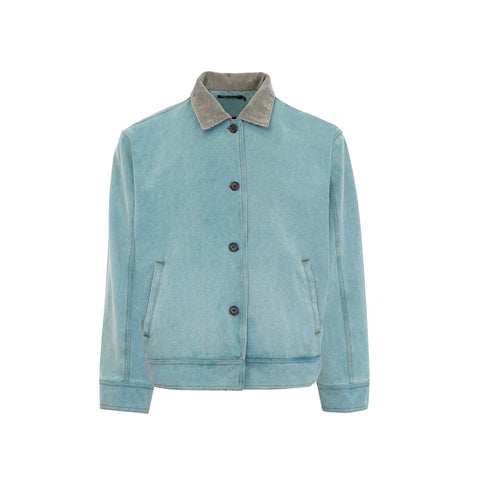 HermitCreate Original Genuine Washed Jacket Stir Salted Used Short Width Boxy Version Cleanfit