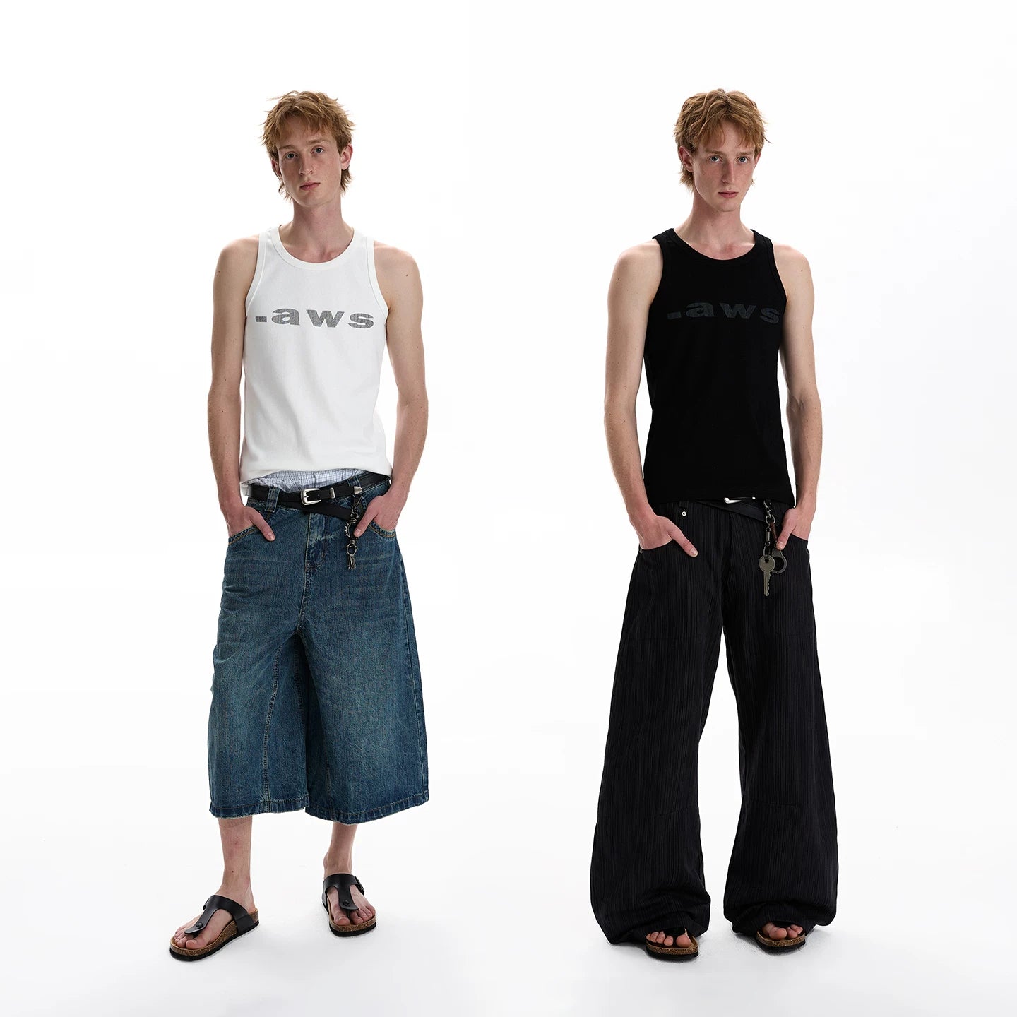 A PUEE thread letter printed tight fitting vest cleanfit minimalist casual summer breathable sweatshirt T-shirt trendy