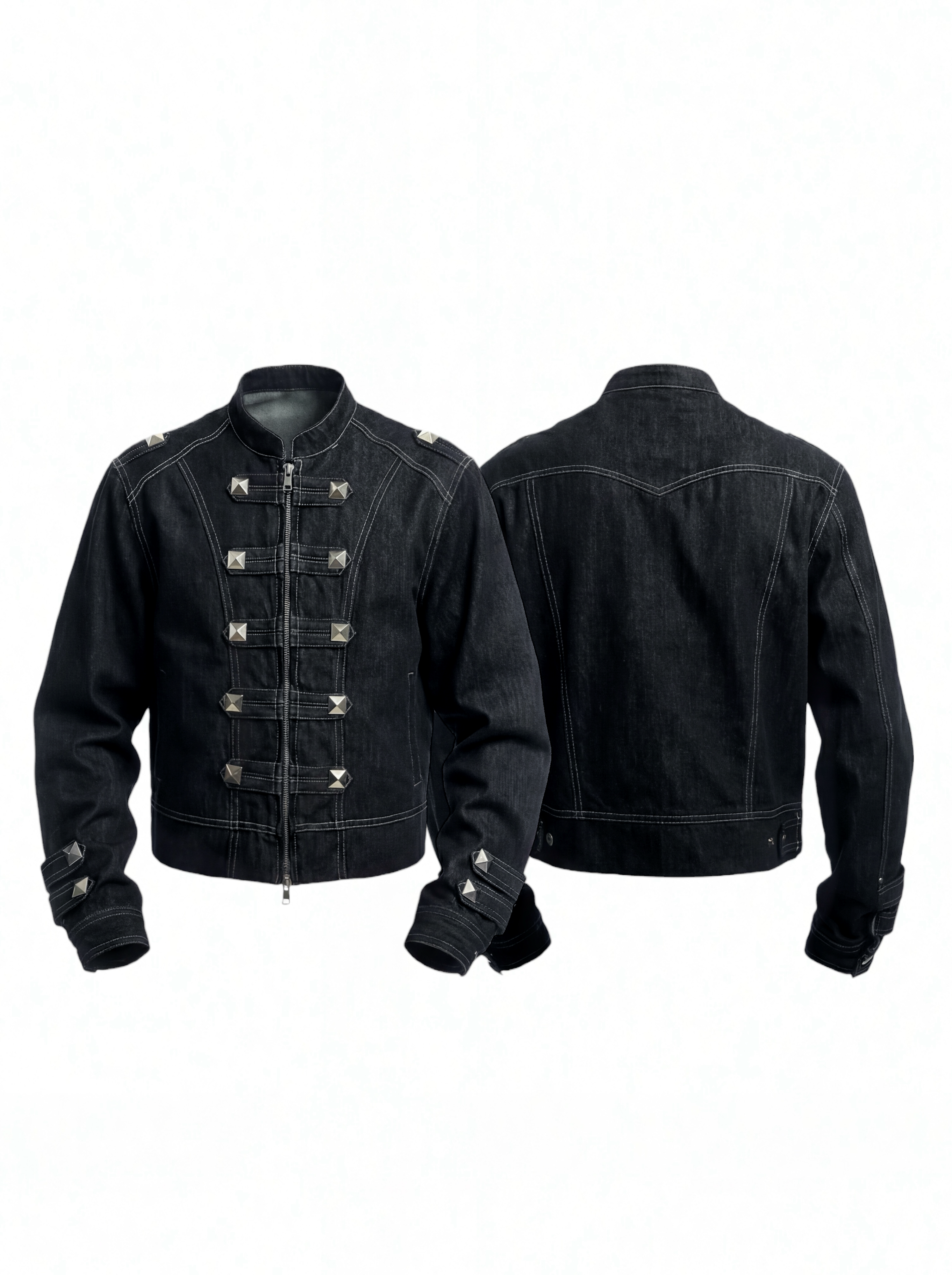 DND4DES Street Palace Style Subculture Punk Heavy Industry Design Sense Original Cow Straight Tube Micro Pull denim jeans