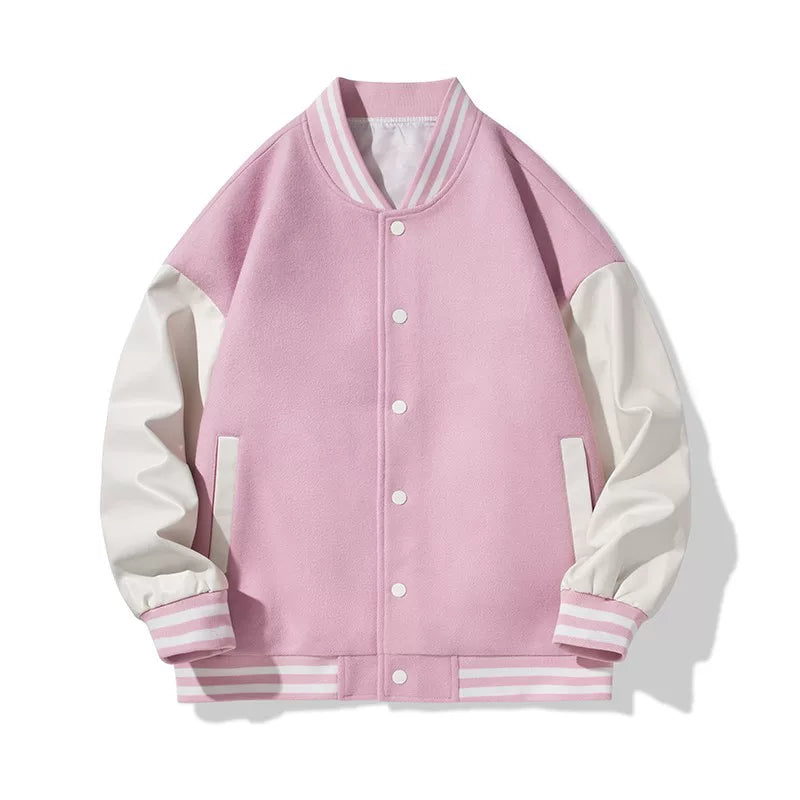 NASA联名美式麂皮绒棒球服男vintage春秋大码飞行员外套情侣夹克 (22)
