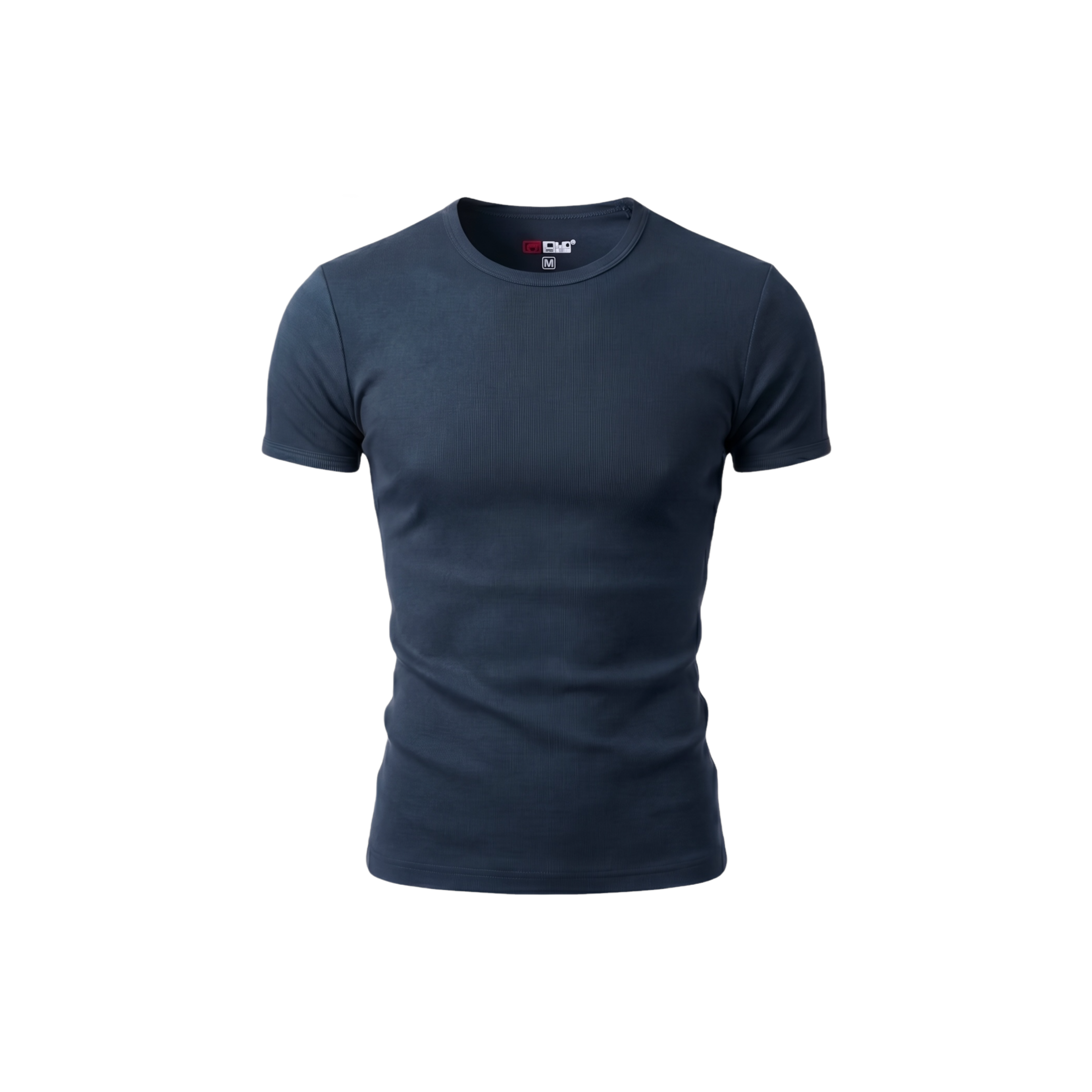 DND4DES American Street Hip Hop Rap Elastic Basic Tight Fit Thread T-shirt Short Sleeve Base