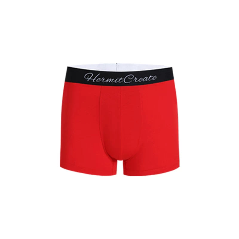 HermitCeate Modal Underwear High Elasticity, Breathable, Fast Drying, Sensorless Ice Silk Men's Four Corners Underwear