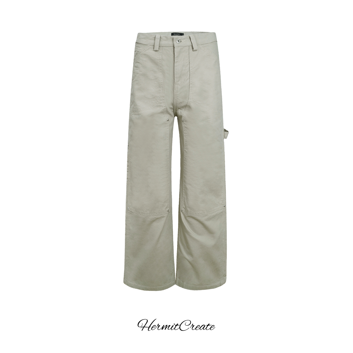 HC/HermitCreate Knee Lumber Work Pants Casual A-line Commuter Versatile Basic Cleanfit