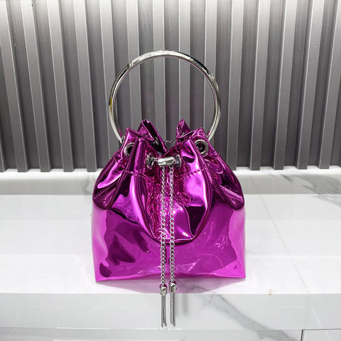 Oura Metallic Bucket Bag