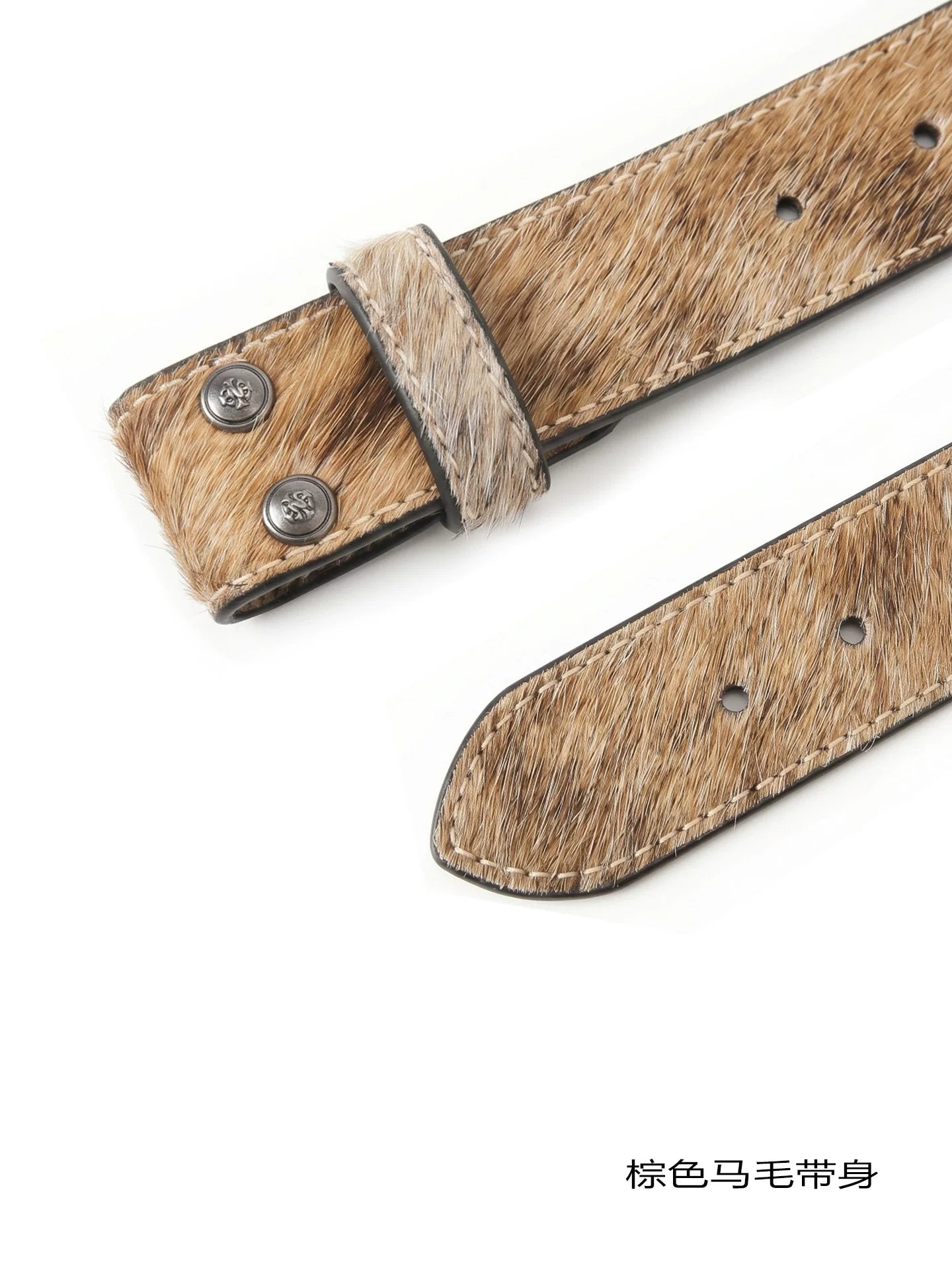 DND4DES Ding Yuxi's retro honeysuckle pattern carved belt, heavy-duty head layer cowhide leather belt, waist belt