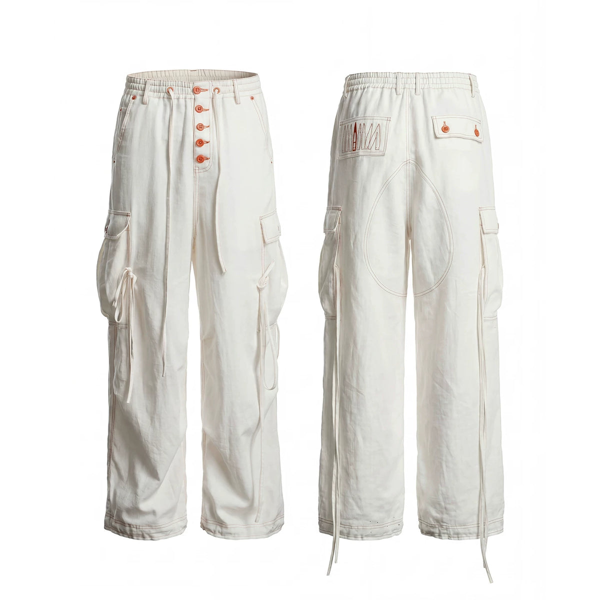 DND4DES cleanfit linen breathable and skin friendly commuting wide leg pants with multiple pockets and a hanging feel straight leg pants