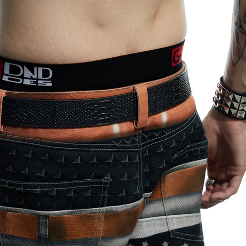 DND4DES Retro Honeysuckle Pattern Customized Buckle Head Serpentine Heavy Industry Head Layer Cowhide Leather Belt Belt