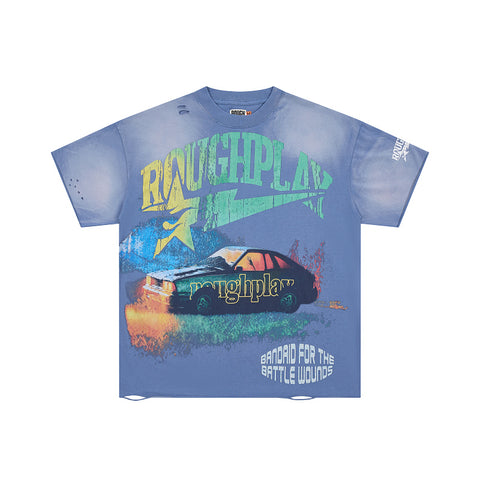 Rough Club Racing Graphic Washed T-Shirt