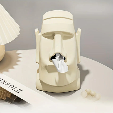 Moai Tiki Tissue Box