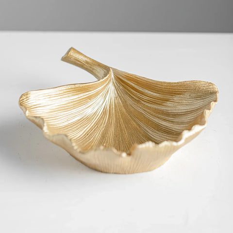 Golden Ginkgo Leaf Bowl
