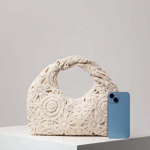 Lora Handwoven Floral Bag