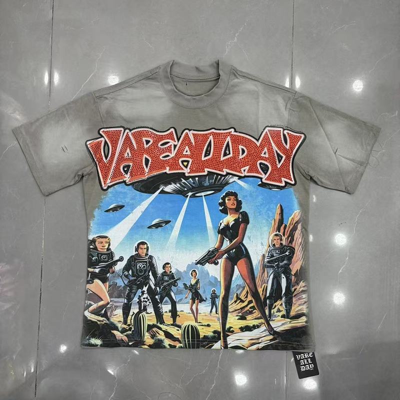 Vintage UFO Graphic T-Shirt – Y2K Alien Streetwear Oversized Tee