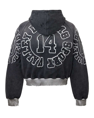 Vale Forever Anthem Zip Up Hoodie Black