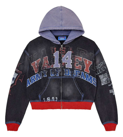 Vale Forever Big 14 Zip Up Hoodie Black