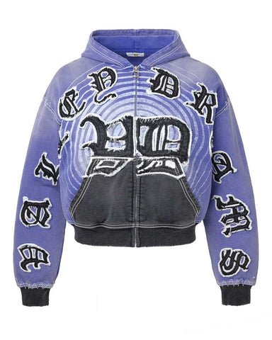 Vale Forever Hypnotiq Zip Up Hoodie Blue
