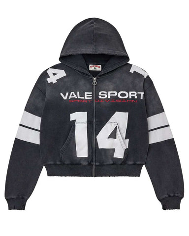Vale Forever Jerzee Zip Up Hoodie Black
