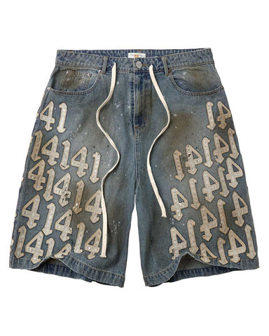 Vale Forever Lucky Charms Jorts Blue/White